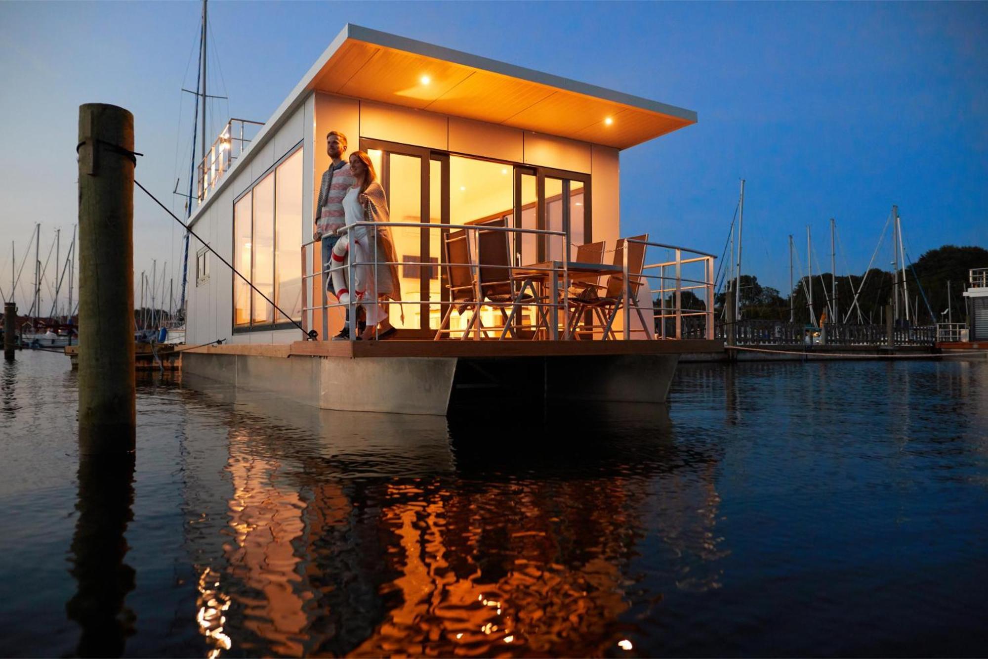 Dänemark Hausboot - Husbåd Egernsund - WELL Hausboote Rendbjerg Exteriör bild
