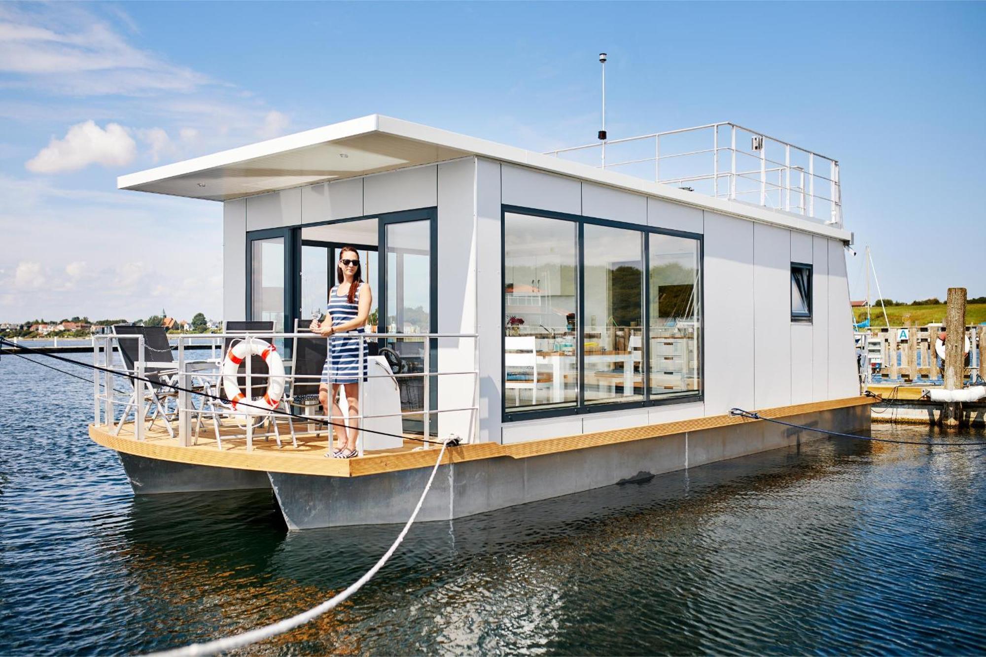 Dänemark Hausboot - Husbåd Egernsund - WELL Hausboote Rendbjerg Exteriör bild